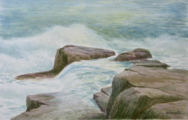 Charles McCautry Morning Surf and Ledge