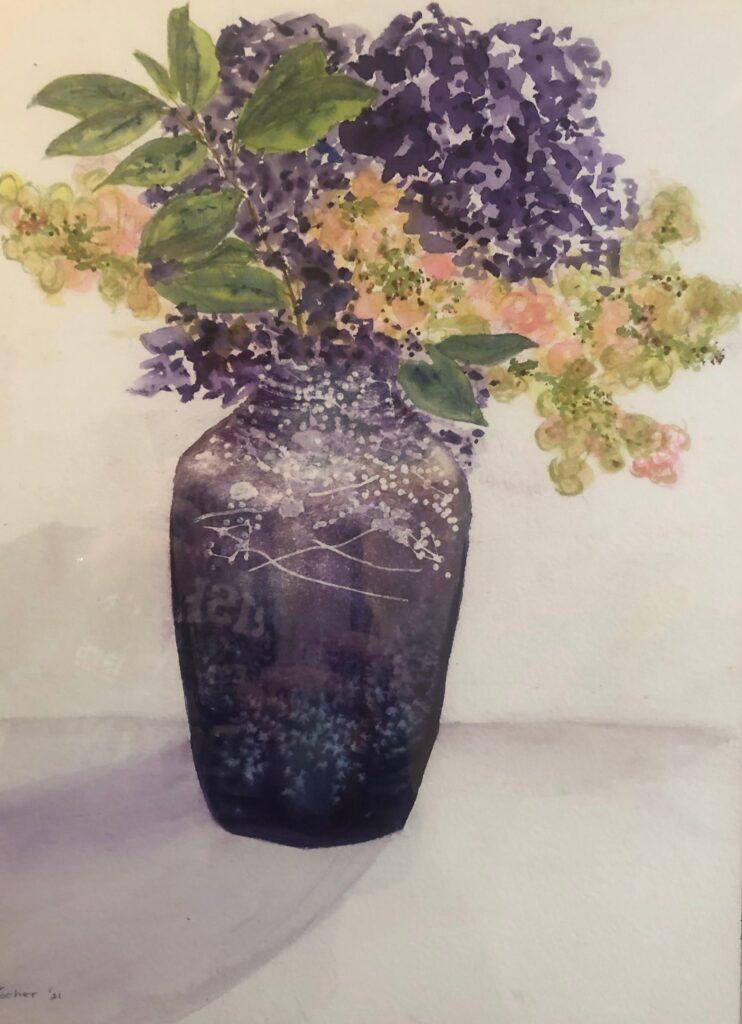 Geralyn Yocher Purple Vase