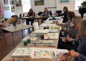flower painting class