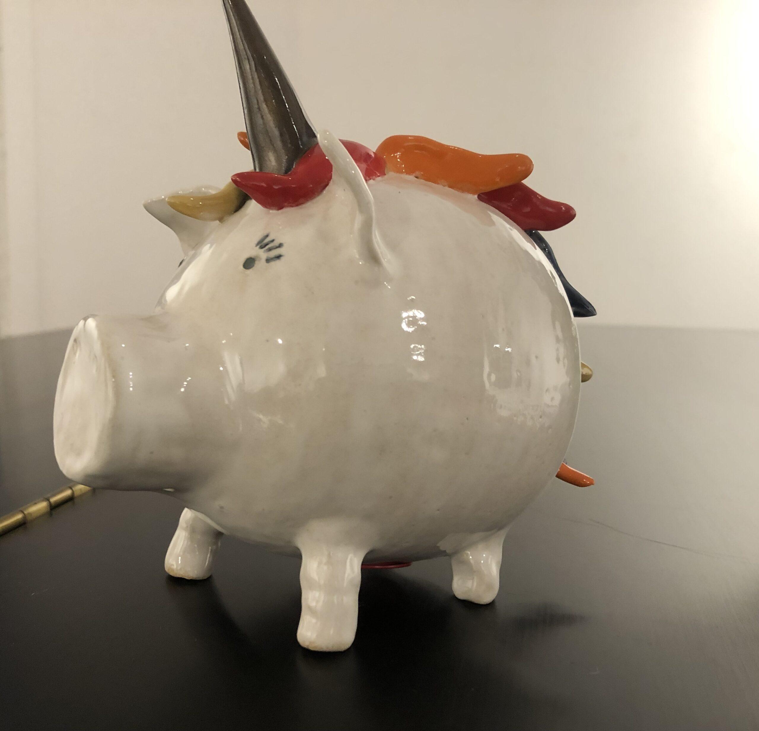 Barbara Ferrara Unicorn Piggy Bank